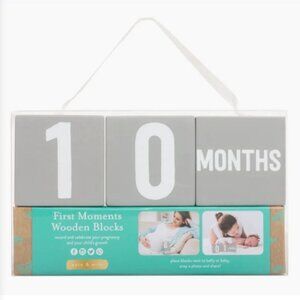 Kate & Milo WOODEN MILESTONE AGE BLOCKS Milestone Keepsakes & Photo Props